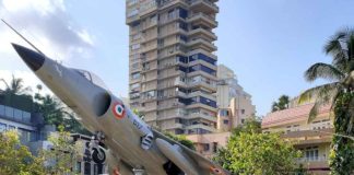 Indian Naval Fighter plane ‘Sea Harrier’ now installed at Bandstand