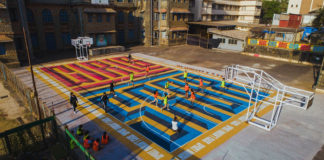 Girls = Boys embedded on the revamped St. Andrews High School Basketball Court