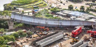 14 injured after girder of an under-construction flyover collapsed in Bandra Kurla Complex