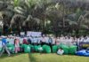 NYKS organize a cleanliness drive at Bandra Fort garden