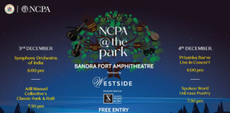 NCPA@thePark kickstarts its second edition on December 3 at Bandra Fort Amphitheatre